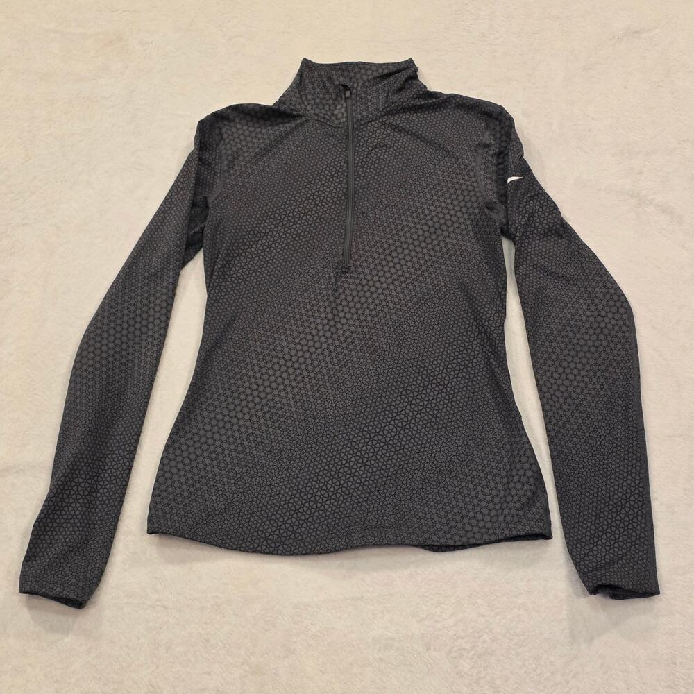 Nike Dri-FIT 1/4 Zip Pullover Black Mens Medium